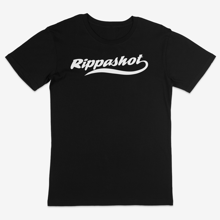 Black t-shirt with &