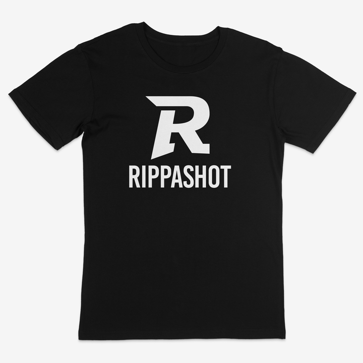 Black t-shirt with &
